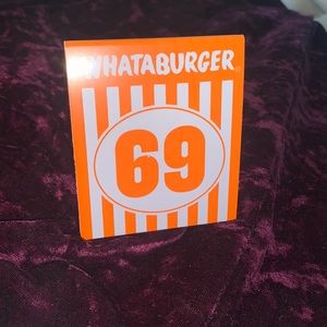 Whataburger Table Tent #69